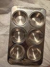 Innova Professional Stainless Steel Standard Size 6 Cup Muffin Pan Pre Owned