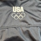 Team Usa Jacket Mens Large Navy Blue Olympics Quarter Zip Made In Usa Track