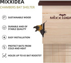 Bat House Bat Box Double Chamber Outdoor House Nursery Bat Shelter Habitat Big B