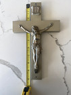 Vtg Metal Crucifix Casket Cross From 1942
