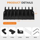 8 Slots Foam Pistol Rack For Gun Safe Cabinet Storage Organizer Display Stand