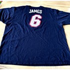 Adidas Miami Heat Lebron James  6 Jersey T-shirt Xxl 2 Sided Nba Basketball 2xl
