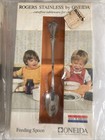 Vintage Rogers Stainless By Oneida 2 Pack-2 Pc  Baby Set Silverware   Spoon Nib 