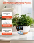 Vevor Hanging Planters 10 Inch Self-watering Flower Pot 2 Pack Indoor   Outdoor