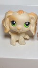 2 Pc Lps Littlest Pet Shop  347 Blonde Cocker Spaniel Green Eyes    295 Brown 