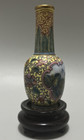 Two Miniature Chinese Vintage Cloisonn   Vases Bud Vase W  Stand   Pottery Jug