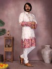 Indian Men   s Ethnic Kurta Pajama Set Wedding Wear Pakistani Sherwani Style Party