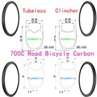 700c Carbon Clincher Tubular Wheels Road Bicycle Rim Disc v Brake 20 24 28 Hole