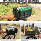 Axiniu Bike Foldable Rear Basket  Rear Bicycle Cargo Rack  Ebike Storage Baske