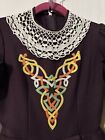 Girls Irish Step Dance Solo Dress Embroidered Handmade See Photos   Measurements