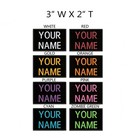 Iron-on Custom Embroidered Name Patch  Name Tag name Badge Rectangular 3x2 