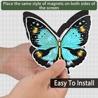  12 Pieces Magnets Screen Door Decals Double Sided Protector Magnetic Screen 