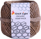 100  Organic Hemp Wick 200 Ft Spool well Coated With Beeswax standard Size 1 0mm