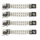 Vest Extenders Double Steel Chain Made In Usa 24 Snaps Mc Biker Buffalo Skull