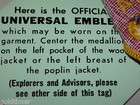 Vintage Bsa Boy Scout Patch Official Universal  Emblem