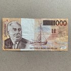 Rare Belgium 1000 Francs Banknote P 150 1998 Pre Euro Belgian Currency Scarce