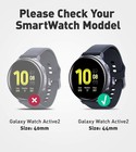 Rugged Case With Strap Bands For Galaxy Watch Active 2  44mm  - Black Edition