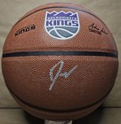 Jason White Chocolate Williams Signed Kings Logo Nba Full Size Basketball Jsa     