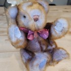 Dan Dee Teddy Bear Stuffed Animal Collectors Choice Purple Brown Vtg Gift