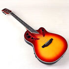 Round Back Ova Model Electric Acoustic Guitar 41 Inch Acoustic Guitar Cutaway De