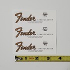 Fender 60 s Strat Waterslide Guitar Neck Headstock Decals  set Of 3 
