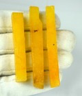 180 Ct 3 Pcs Natural Madagascar Yellow Sapphire Gemstone Slice Rough Lot Sq160
