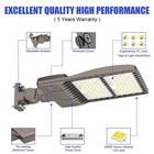 Commercial Led Parking Lot Light 400w Dusk To Dawn Outdoor Street Shoebox Lights