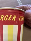 Vintage Hamburger Drive In Cup Chuck-a-burger Wax Paper Drive In Restaurant