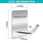 Heavy Duty Stainless Steel Self Adhesive Wall Hooks  Sticky Towel Hangers For   