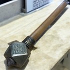 Antique Mace Bulava Bronze   Wood Bludgeon Ukrainian Rare Decor Stick Gift 20th