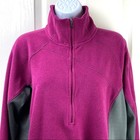 Columbia Zip 1 2 Fleece Jacket Fuchsia Gray Xl