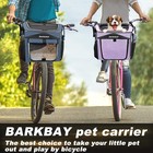 Dog Bike Basket Carrier  Expandable Foldable Soft-sided Dog Carrier  2 Open D   