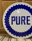Pure Gasoline Metal Sign Garage Vintage Style Wall Decor Tools Oil Gas Bar