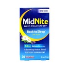 2 Pack Midnite Sleep Aid 30 Chewable Tablets Ea 60 Tablets