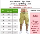 Men s Belted Classic-fit Cargo Distressed Shorts Multi-pocket  size 30-48   new 