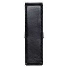 Diloro Double Pen Case Pouch Holder Two Pens Pencils Genuine Full Grain Leather