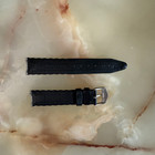 Authentic Tag Heuer 6000 Black Leather Watch Strap Band 20mm With Buckle
