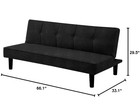 Leumius 66  Futon Sofa Bed modern Faux Suede Convertible Sleeper Sofa Bed With 3