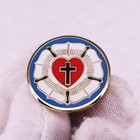 10pcs Lutheran Church Logo Brooch Lapel Hat Pin Tie Tack Pinback Faith Gift
