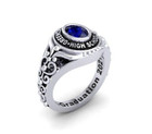 Custom Women Oval Gemstone New September 2025 Graduation High School Class Ring