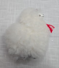 Peruvian Handmade Alpaca Llama Stuffed Animal 6  Plush Soft White Alpaca Fur