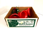 Vintage Noma Twinkling 3 Bell Cluster Bells Tested   Works With Original Box