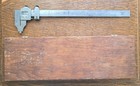 Vintage L  S  Starrett No 122 12    Vernier Caliper W wood Box Machinist Tool Usa 