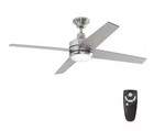 Home Decorators Mercer 52 In  Led Indoor Brushed Nickel Ceiling Fan