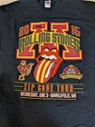 Rolling Stones Zip Code Tour 2015 T-shirt Black Tcf Bank Stadium 2xl
