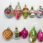 Vintage Glass Christmas Tree Ornament Decoration Soviet Ussr     500