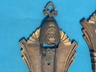 Antique Pair Art Deco Slip Glass Shade Wall Sconce Light Fixture Williamson 061