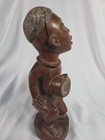 Yombe kongo Nkisi Power Figure Drc African Tribal Art Wood Statue 15 5 