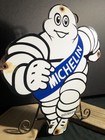 Large Vintage Dated 1954 Michelin Man Tires 16    Porcelain Gas Oil Sign