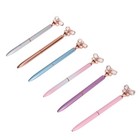 6 Pcs Novelty Pens Butterfly Crystal Office Stationery Ballpoint